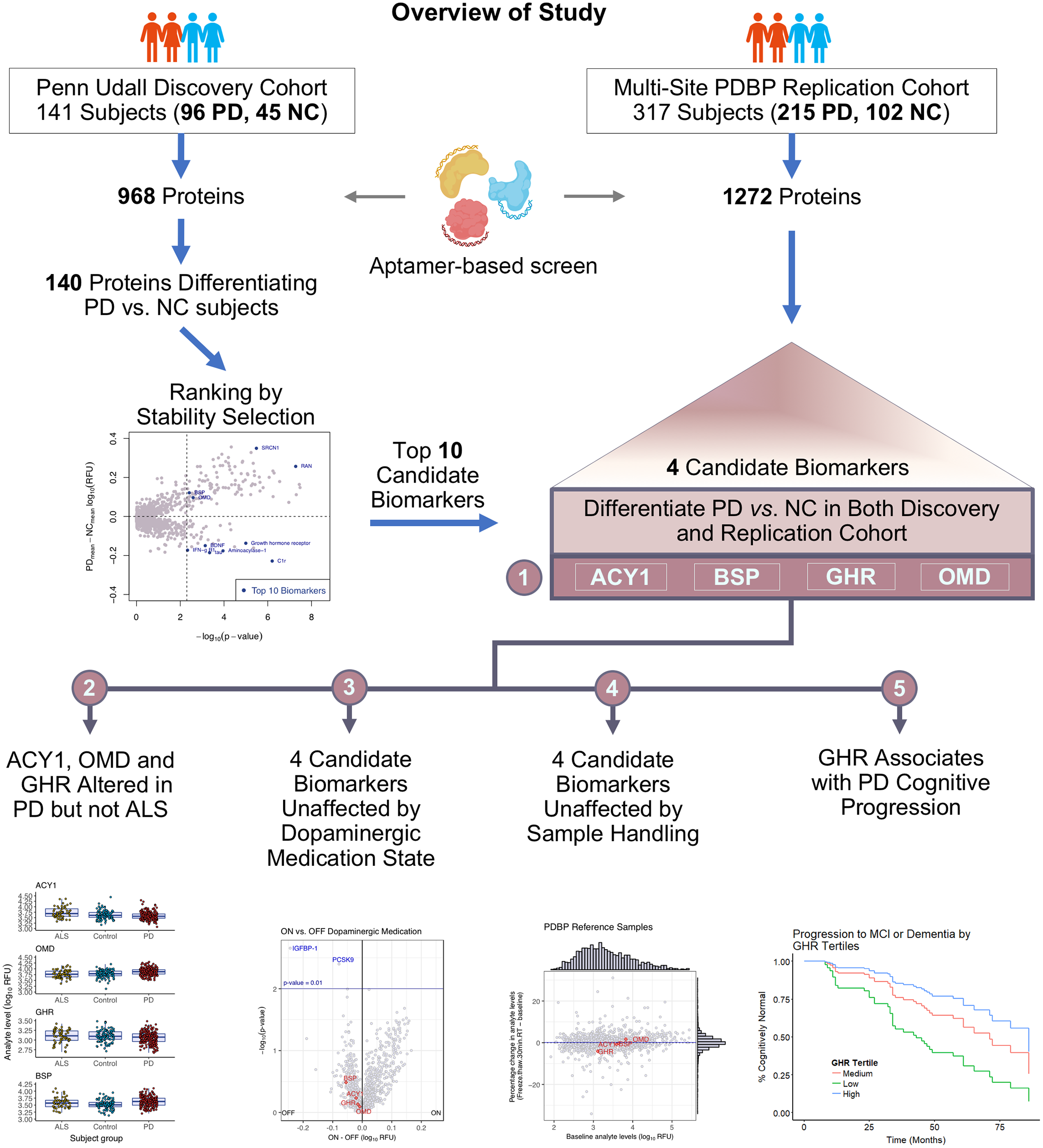 Characterization of Parkinson’s disease using blood-based biomarkers: A multicohort proteomic analysis